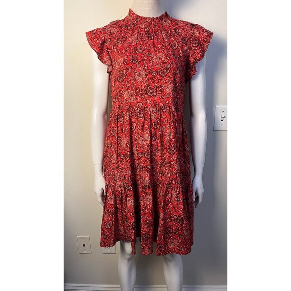 ULLA JOHNSON HANA POPPY FLORAL BABY DOLL DRESS 4 - Picture 2 of 13